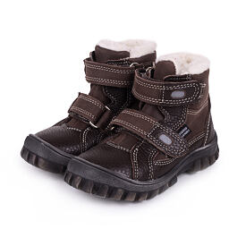 Kinder winter schoenen met schapenwol Bobo, bruin