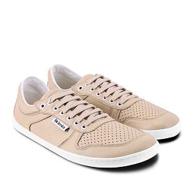 Lederen barefoot schoenen Champ, beige