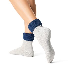 Schapen sokken Merino badstof blauw