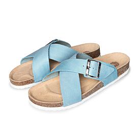 Dames kurken anatomische sandalen Martina, blauw
