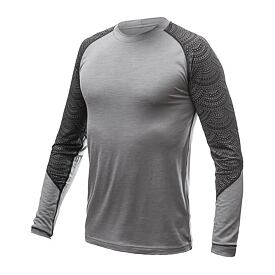 Heren functioneel T-shirt Sensor Merino Impress grijs/maori