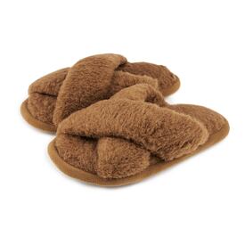 Wollen pantoffels Pamela, bruin