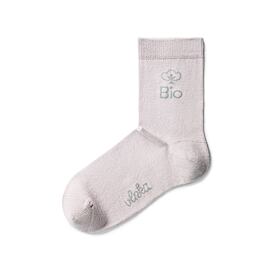 Bio katoen sokken grijs