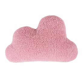 Wollen kussen wolkje, roze