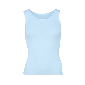 Dames tanktop Modal met kasjmier, lichtblauw