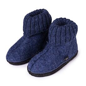 Kinder vilten TV pantoffels Adam, blauw