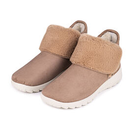 Dames enkel winter schoenen met schapenwol Bara, lichtbruin
