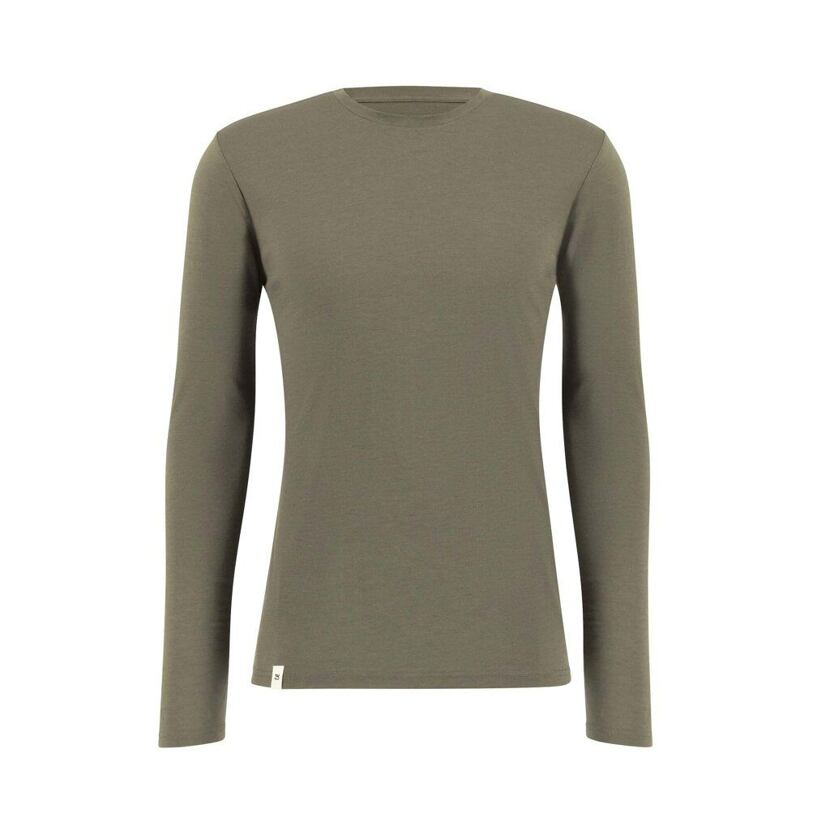 Heren Merino T-shirt met lange mouwen Alltime Lead Ulvang, grijs