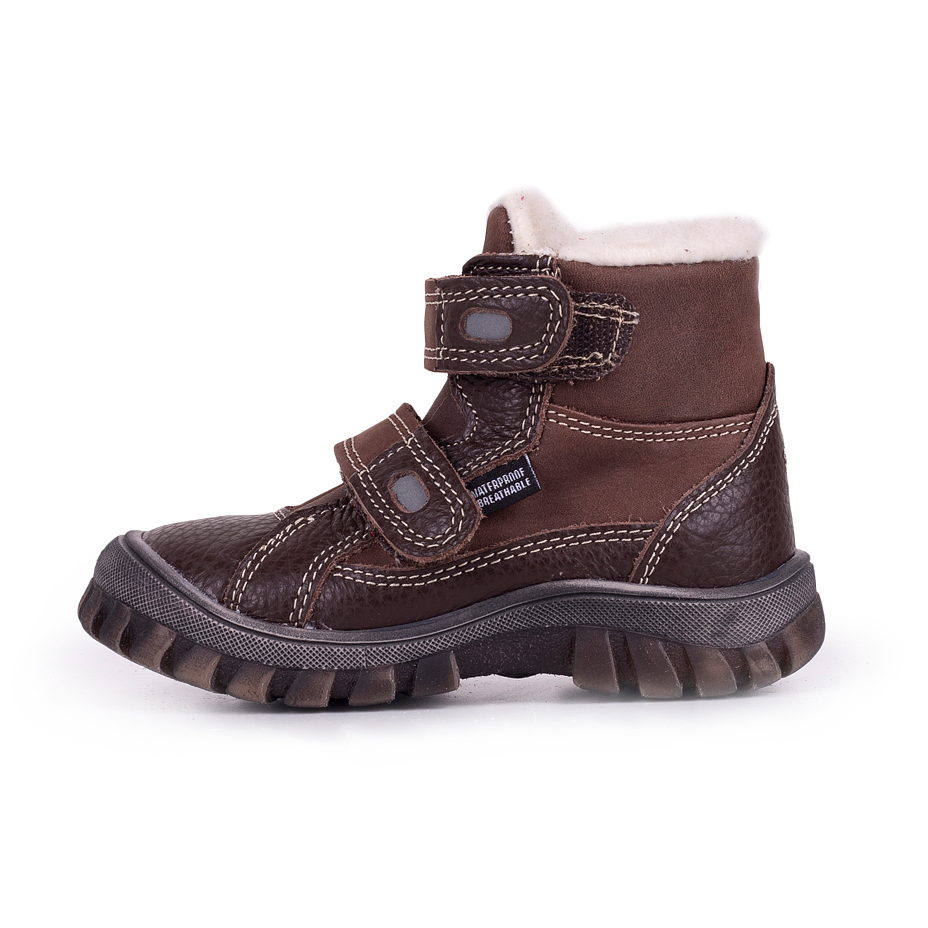 Kinder winter schoenen met schapenwol Bobo, bruin