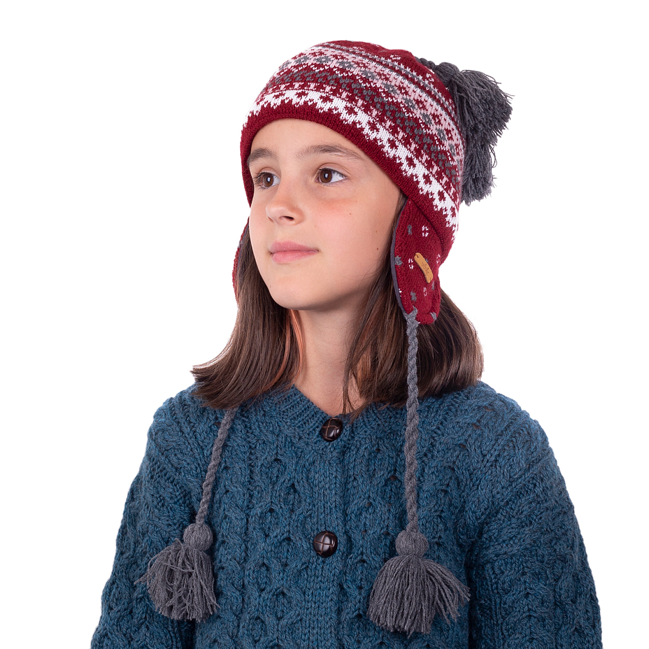 Kinder wollen kinderoorbeschermers V20 rood