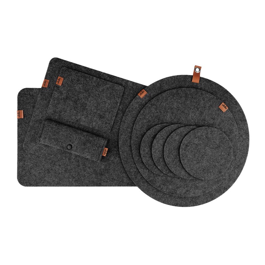 Vilten prikbord zwart