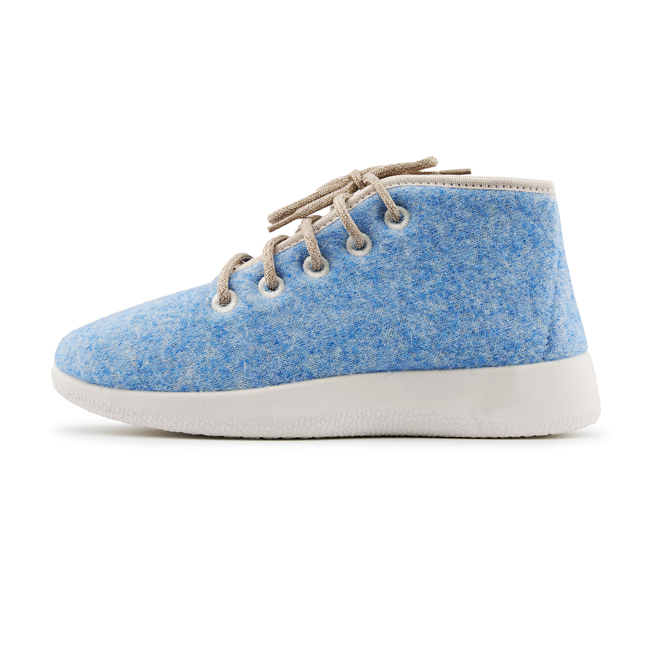 Wollen Woolee hoge sneakers, blauw