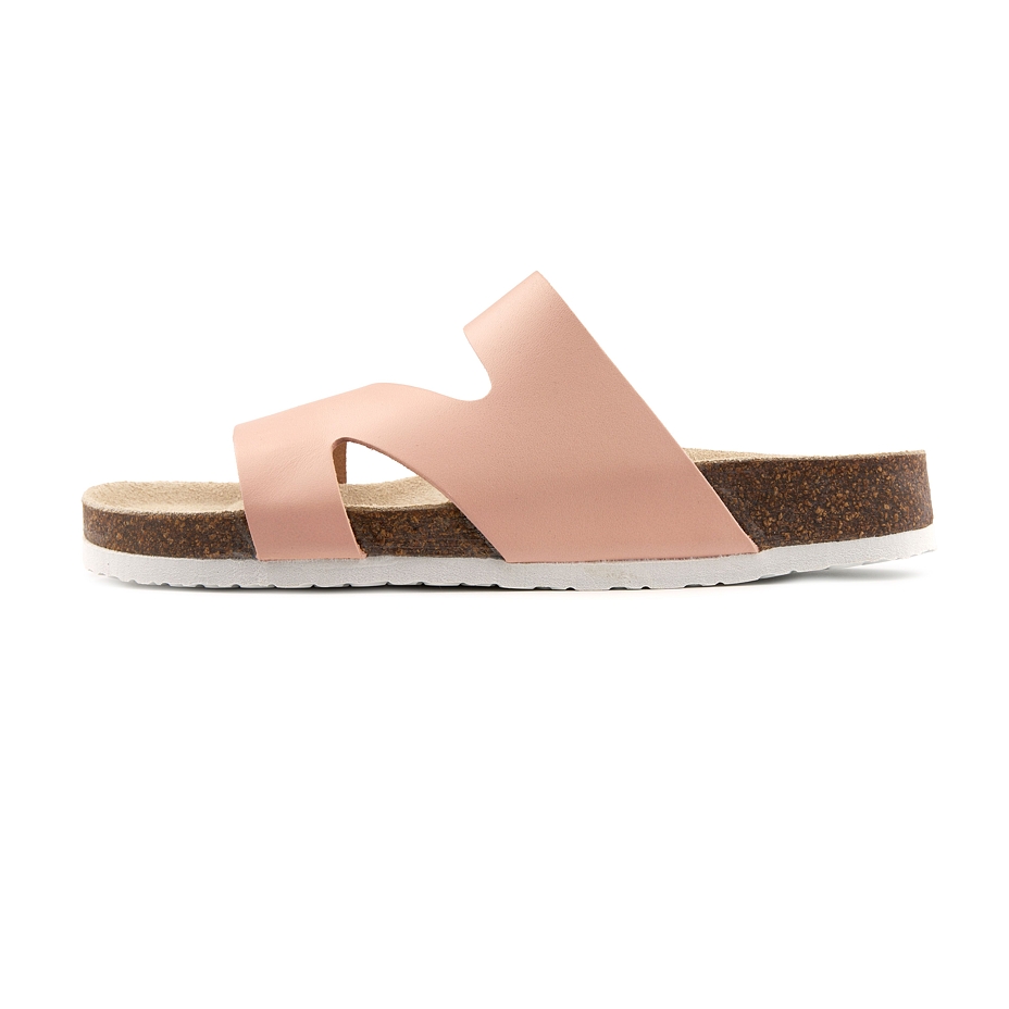 Dames kurken anatomische slippers Lola, roze