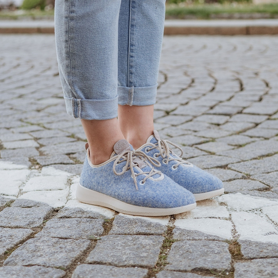 Wollen sneakers Vlnka, blauw