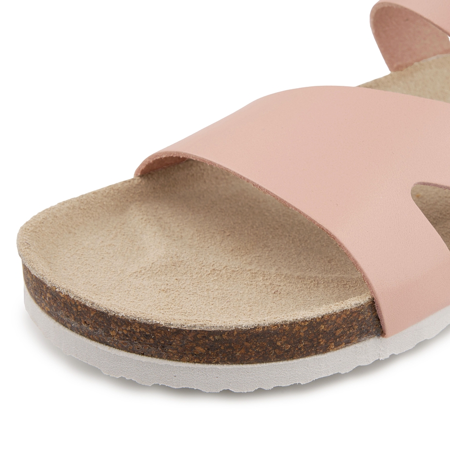 Dames kurken anatomische slippers Lola, roze