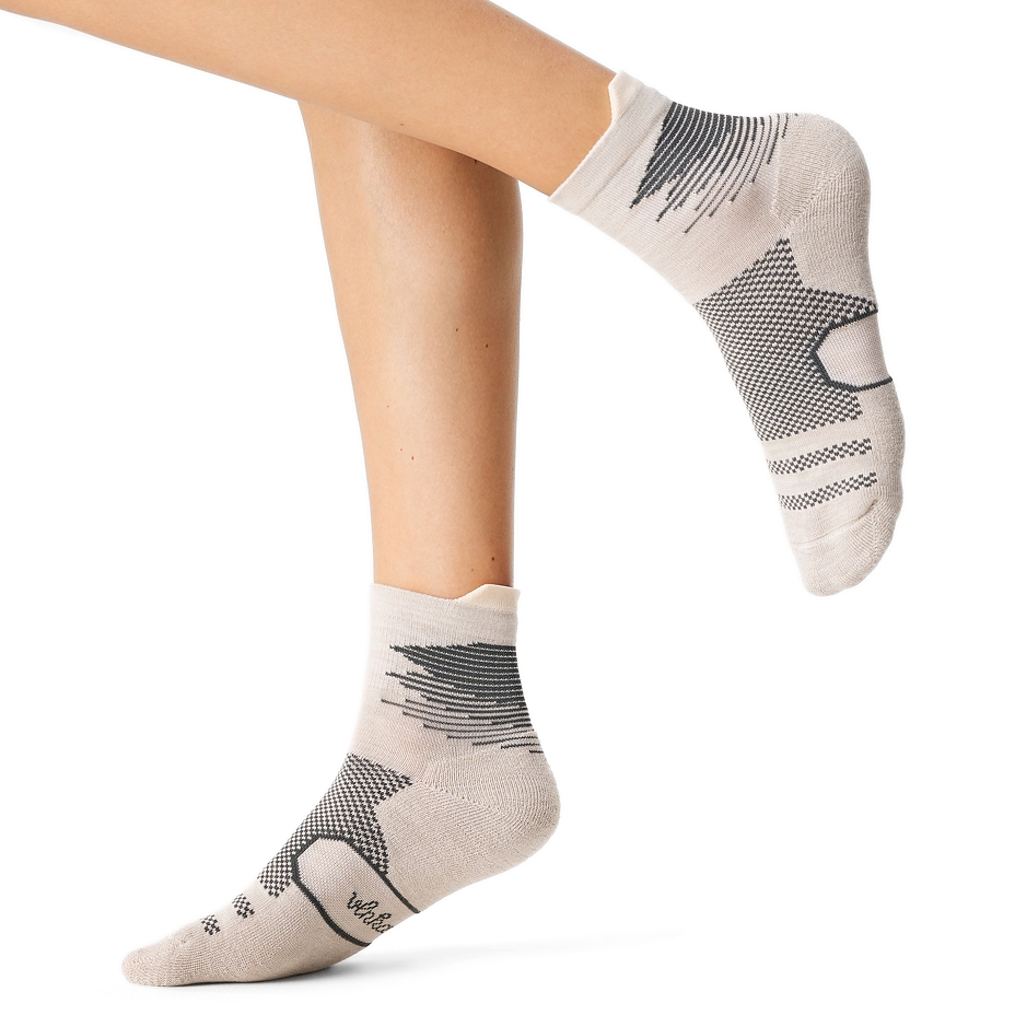 2 paar Merino sportsokken, beige