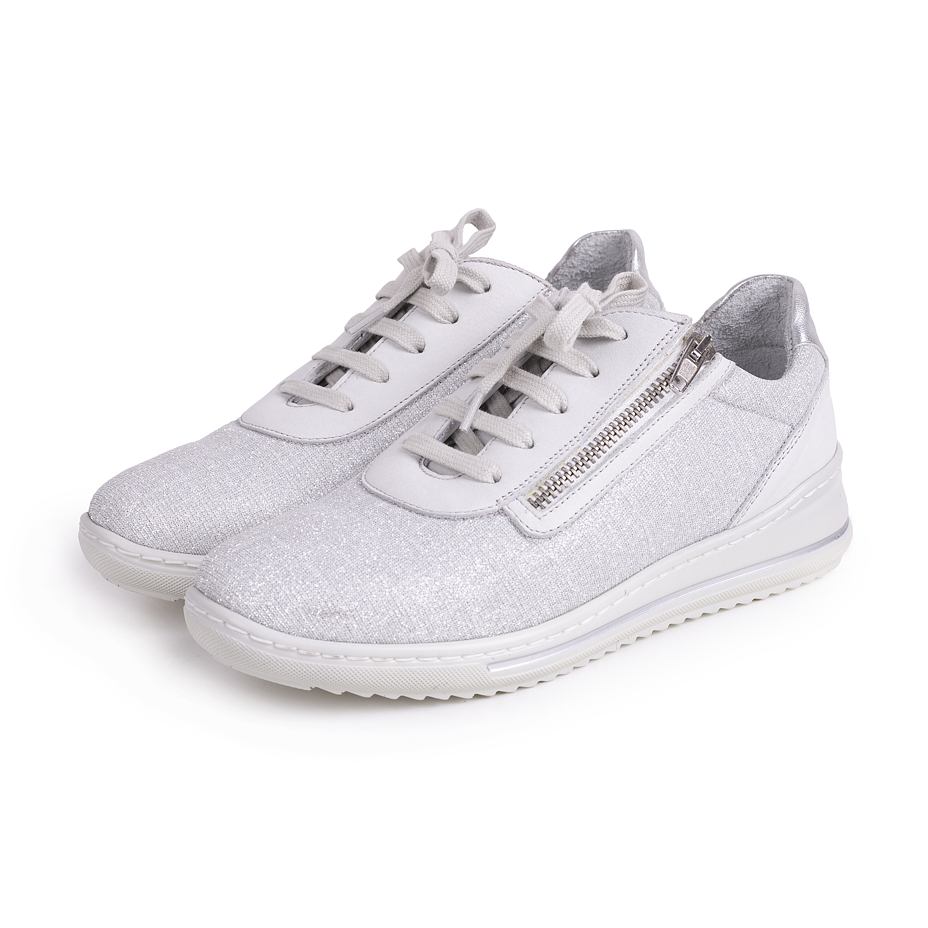 Dames lederen sneakers Irma, wit
