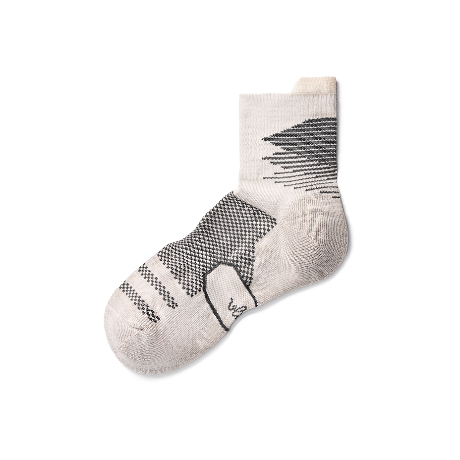 2 paar Merino sportsokken, beige