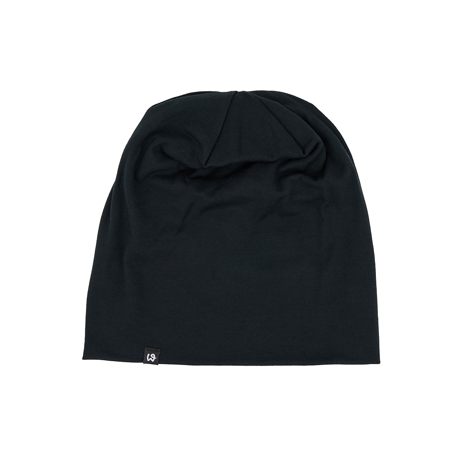 Dunne muts Merino Woolee, zwart