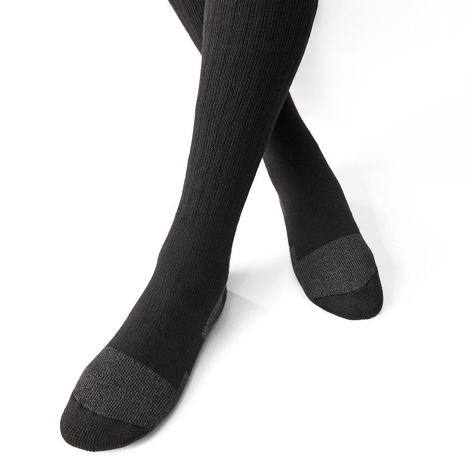 Kniekousen met merino schapenwol Beskydy, zwart