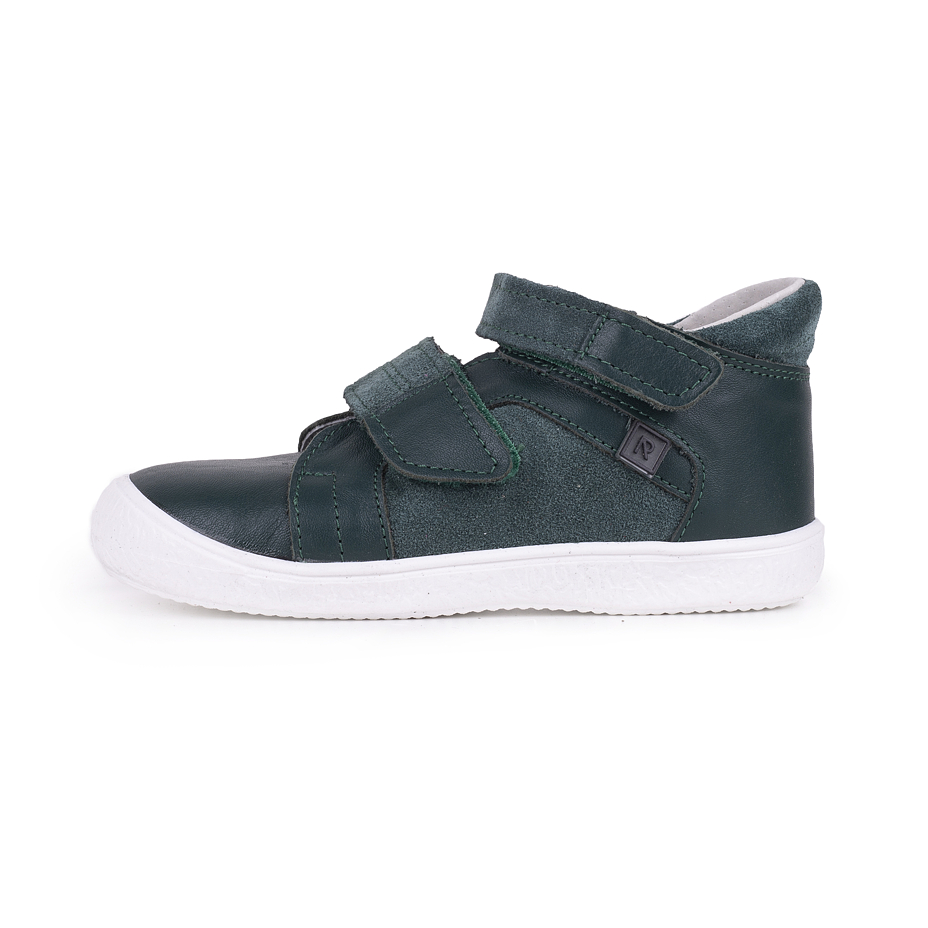 Kinder lederen sneakers met klittenband Kiki, groen