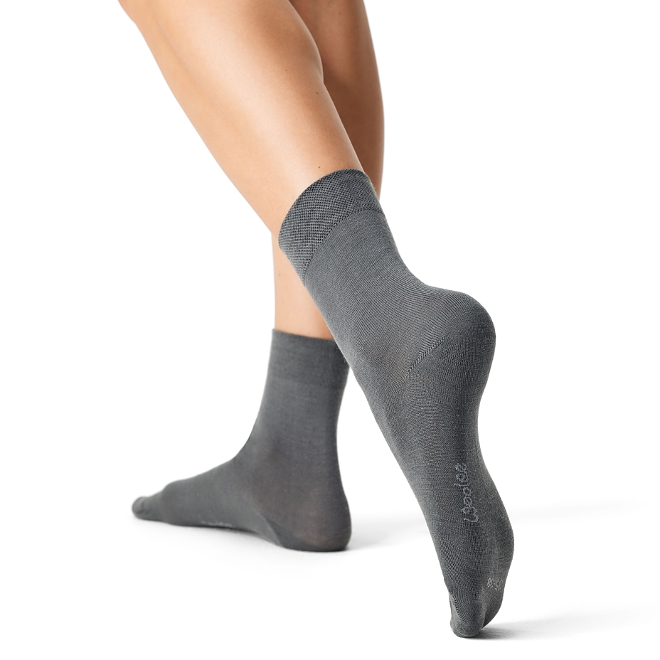 2 paar Merino zomersokken, grijs