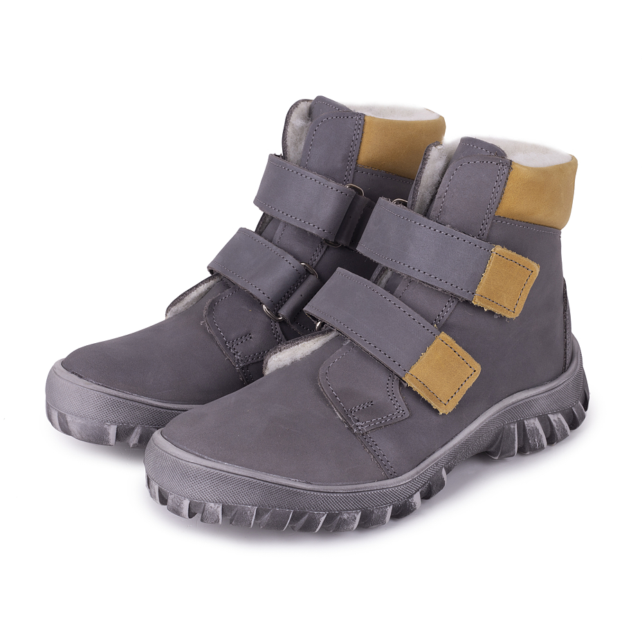 Kinder winter schoenen met schapenwol Baba, grijs
