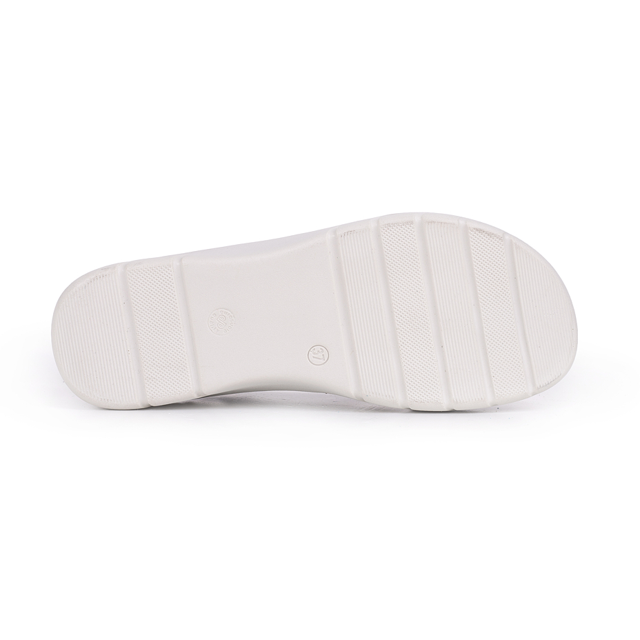Dames lederen sandalen ”Amanda” beige