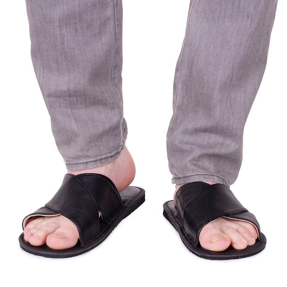Heren lederen zomer slippers Alois