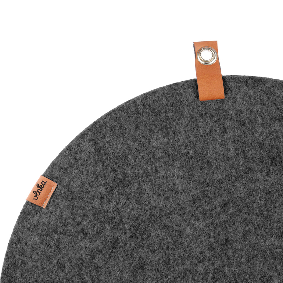 Vilten prikbord zwart