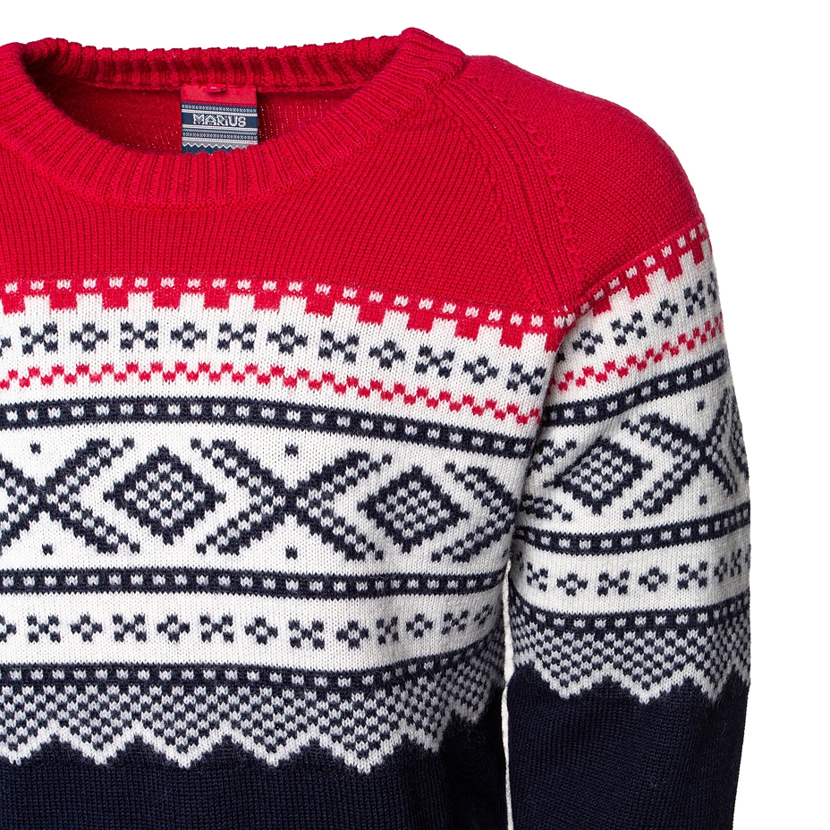 Heren trui Ulvang Marius Roundneck rood