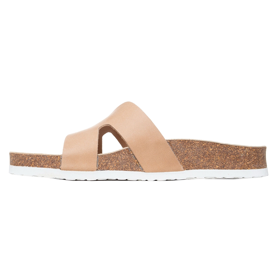 Dames kurken anatomische sandalen Zora, crème