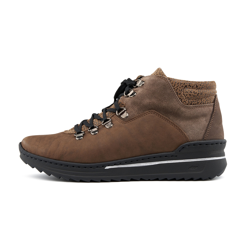 Dames lederen enkel schoenen Vendula, bruin
