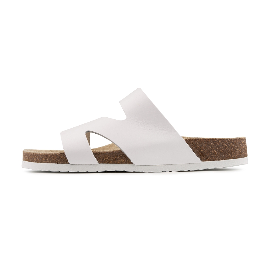 Dames kurken anatomische slippers Lola, wit model 2024