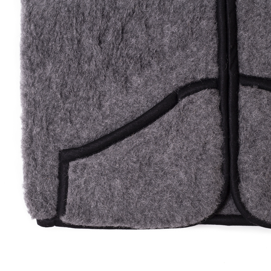 Gilet van Merino-wol donkergrijs