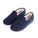 Heren antislip pantoffels van schapenwol, blauw