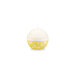 Kaars rond polka dot geel