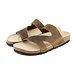 Dames kurken anatomische slippers Lola, bruin