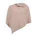 Wollen poncho Merino met kasjmier Lazio, bruin