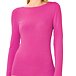 Dames T-shirt met lange mouwen Modal met kasjmier, roze