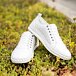 Leren damessneakers met elastiek Radana, wit