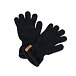 Kinderhandschoenen met merino schapenwol, donkergrijs