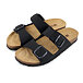 Heren anatomische kurkenslippers Ben, zwart