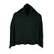 Wollen poncho Merino met kasjmier Lazio, groen