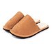 Heren lederen slippers met schapenwol Tom