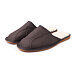Heren lederen slippers met schapenwol Josef